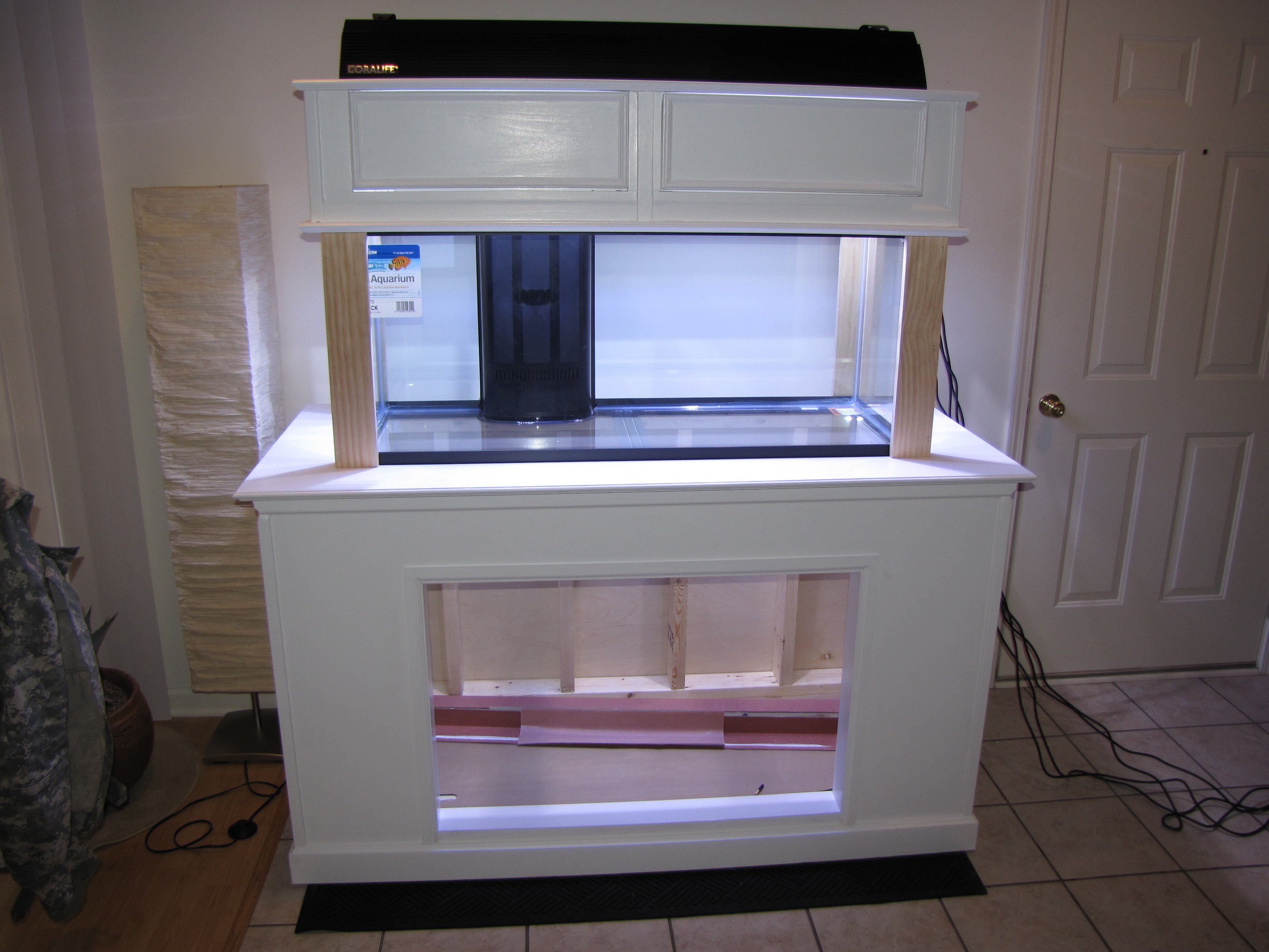 New diy stand and hood | Saltwaterfish Forum